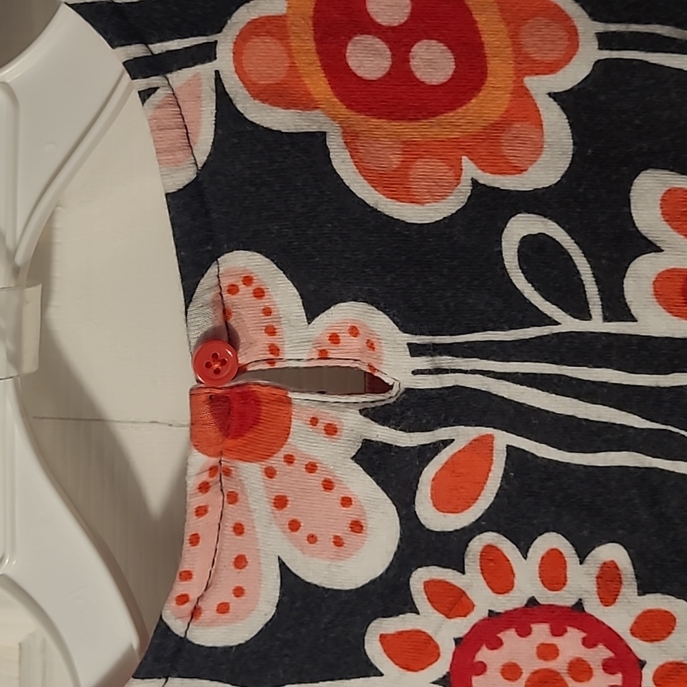 Gymboree Girls 7 bold bright retro floral casual dress - Picture 5 of 5